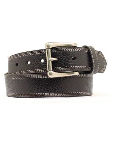HD Xtreme Men's Leather Triple Stitch Work Belt, 1-1/2 in Black N2710601