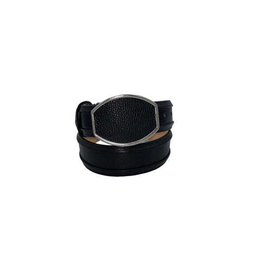 Cowboy City Genuine Leather Western Belt – Black – FB0302 – 1 3/4"