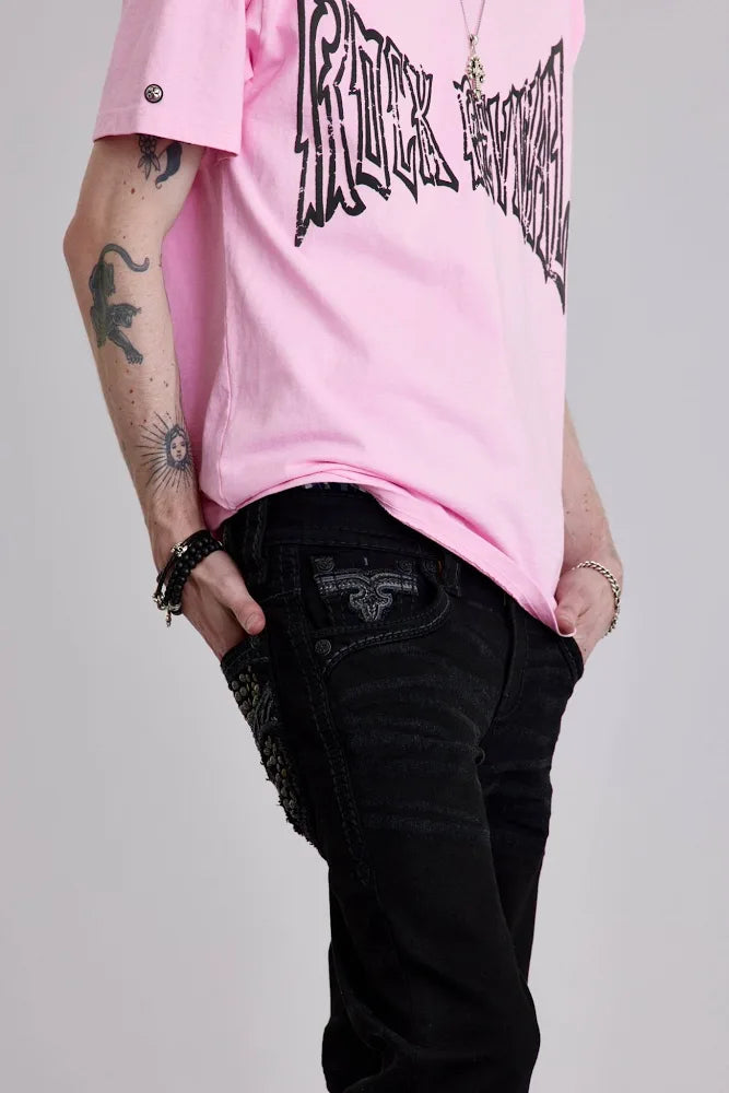 Rock Revival Men's Straight Remy Black