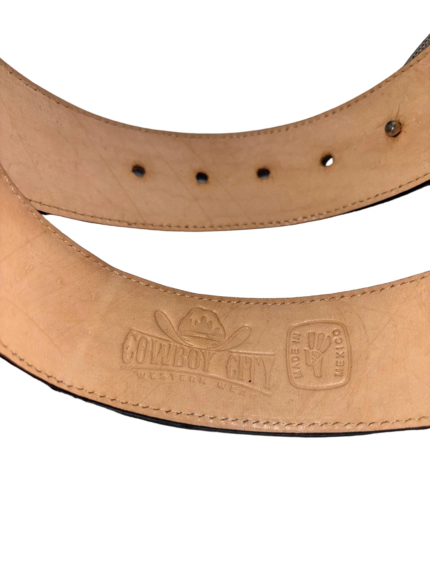 Cowboy City Genuine Deer Western Belt – VB0303 – 1 3/4"