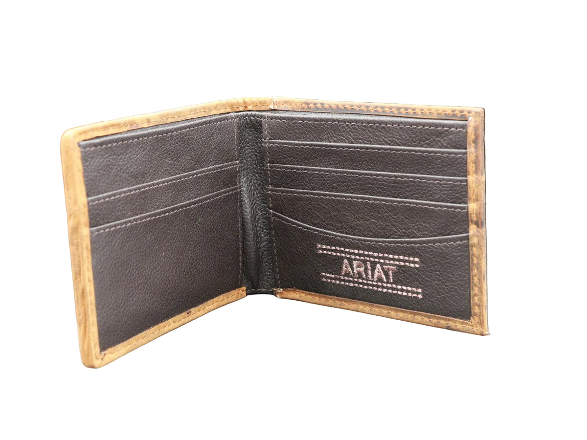 Ariat Bifold Wallet Basket Weave Medium Brown A3567744