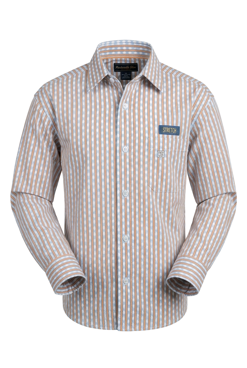 Panhandle Slim Men's Rough Stock Button Down Shirt Rust STYLE #SMB2S08281