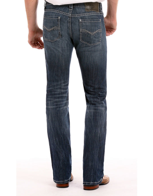 Rock & Roll Denim Men's Revolver Slim Straight Jeans M1R3482